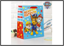 Пакет подарочный Paw Patrol "С Днем Рождения", 23 х 27 х 11,5 см