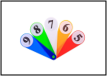 Касса "Веер", цифры от 0 до 9